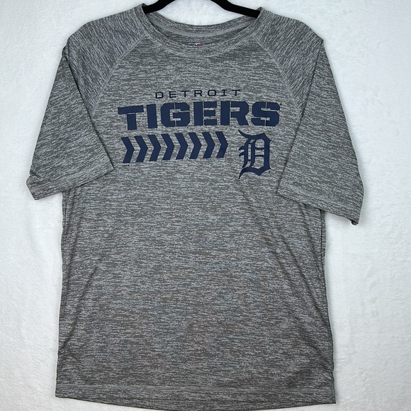 Detroit Tigers Men’s Graphic T-shirt Medium Gray Blue - Picture 1 of 13